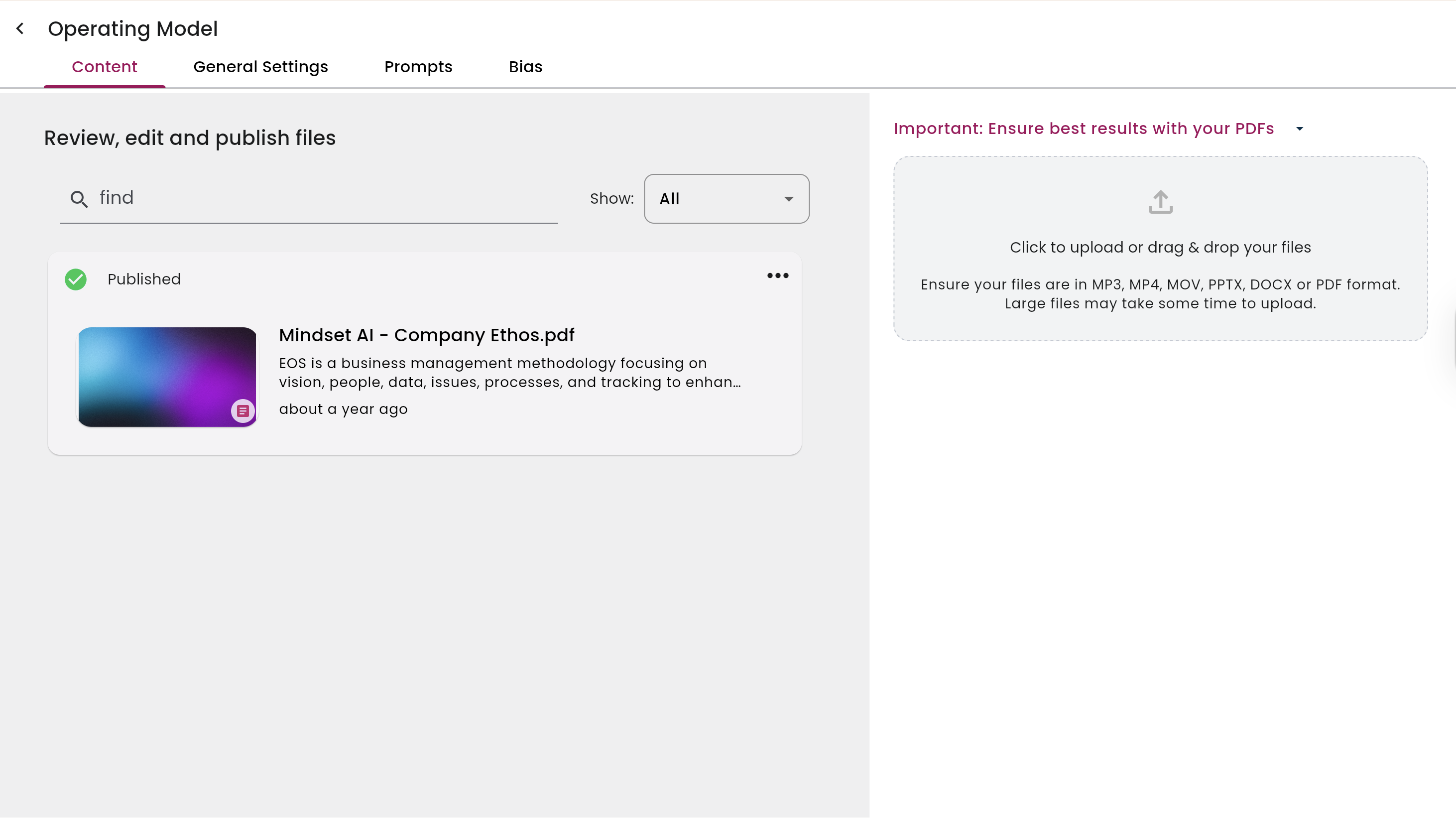Agent Management Studio (AMS): Quick Start Walkthrough