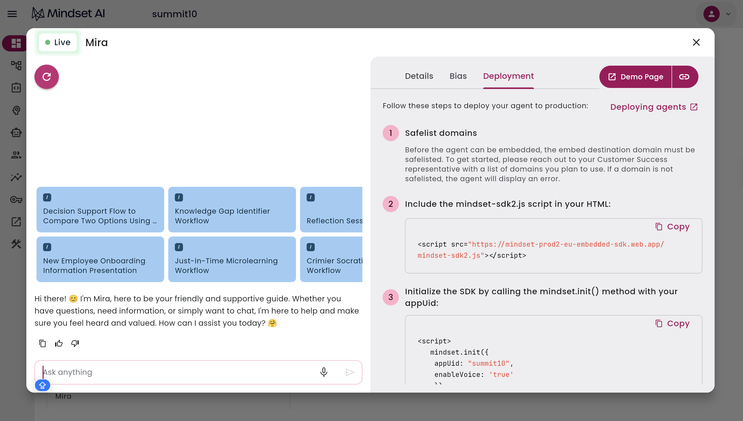 Agent Management Studio (AMS): Quick Start Walkthrough