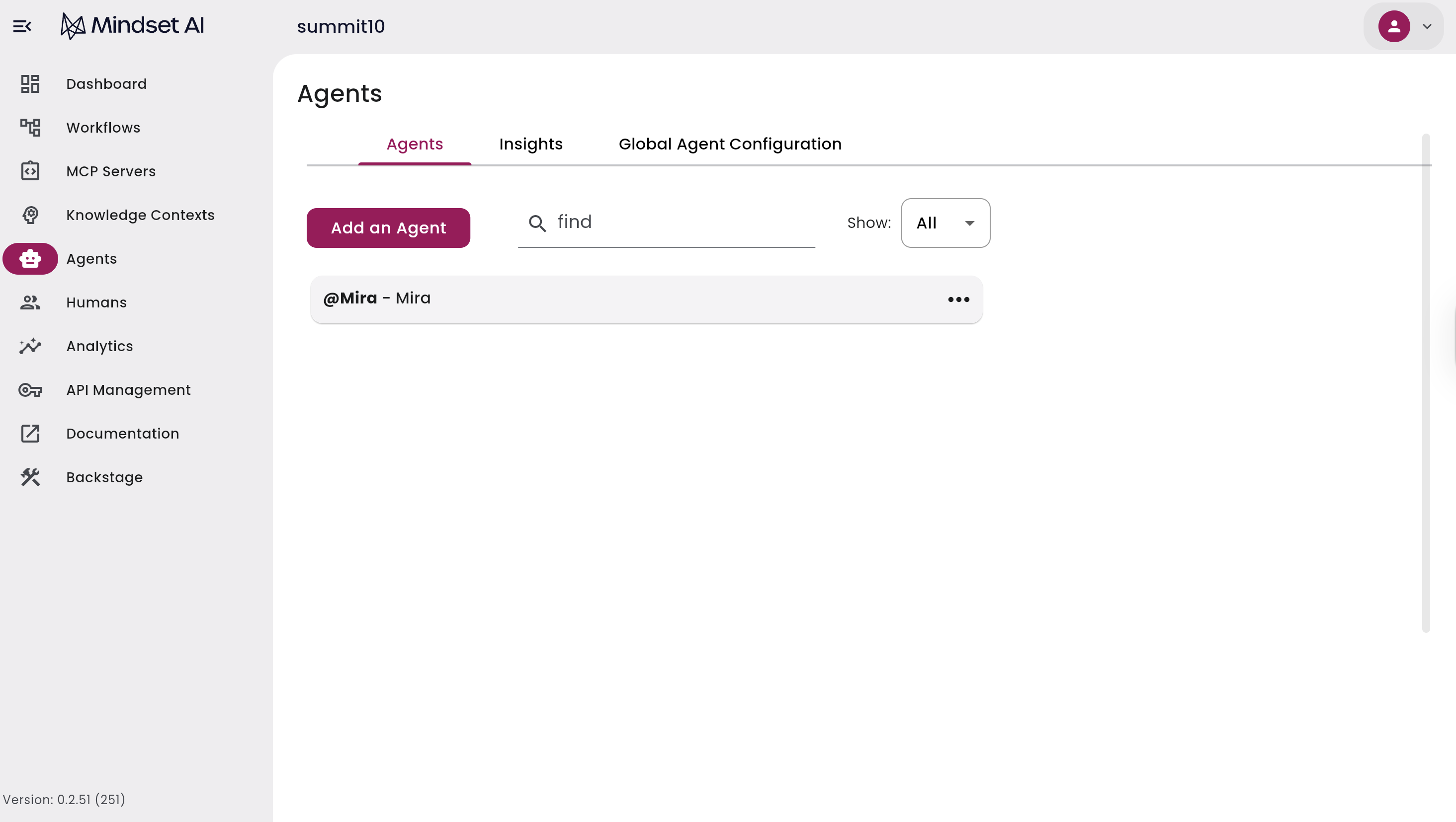 Agent Management Studio (AMS): Quick Start Walkthrough