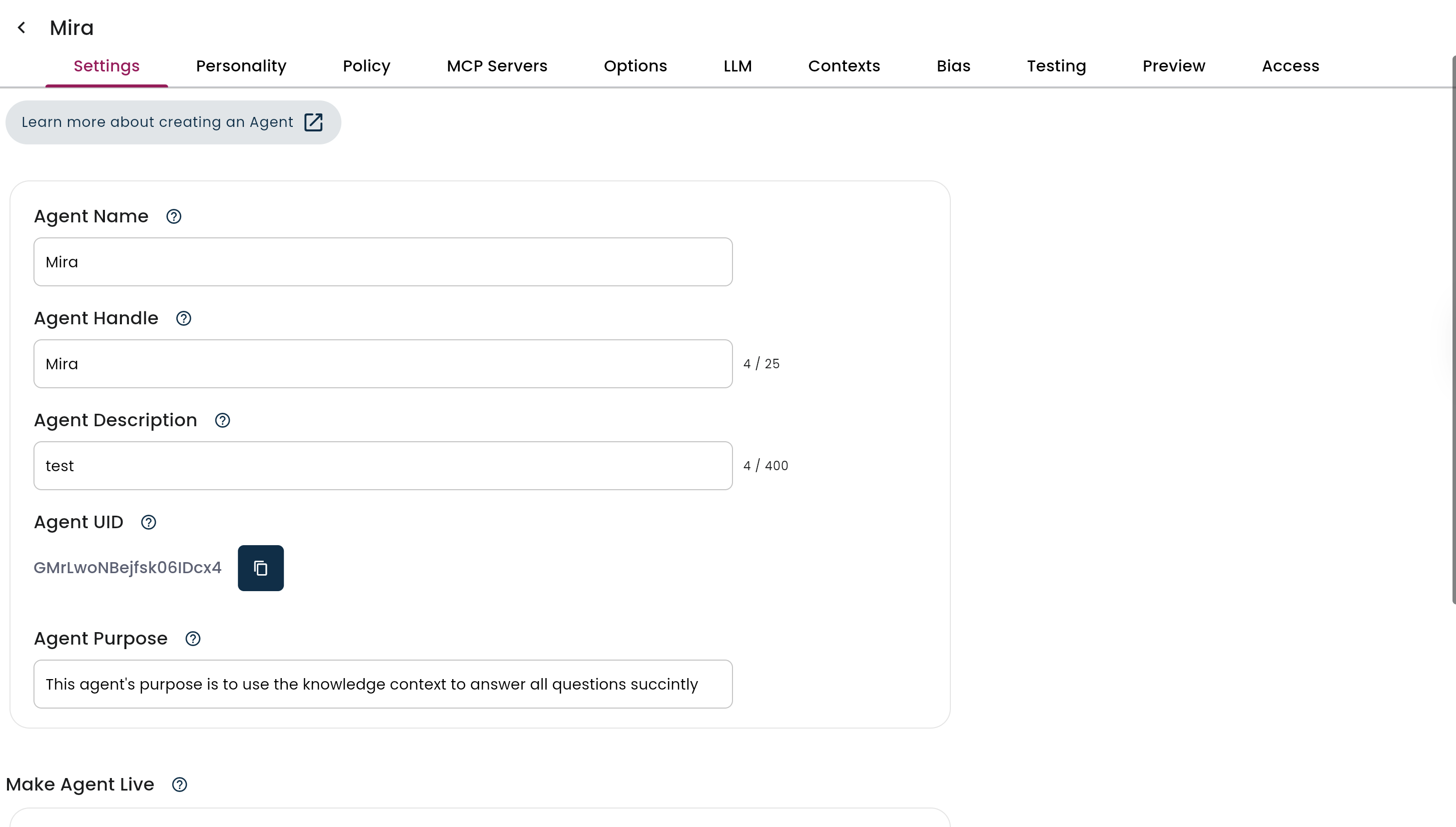 Agent Management Studio (AMS): Quick Start Walkthrough