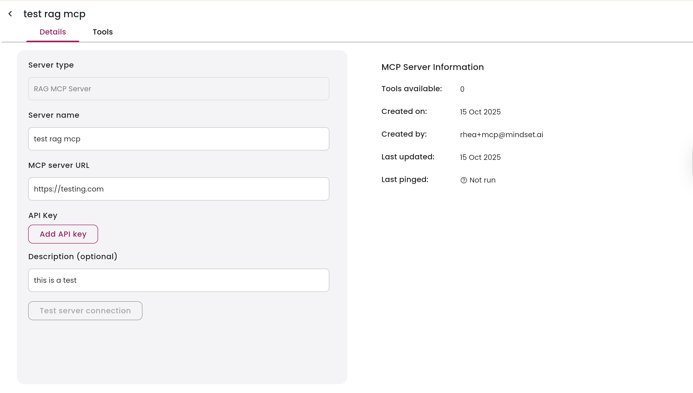 Setting Up MCP Servers in the Agent Management Studio