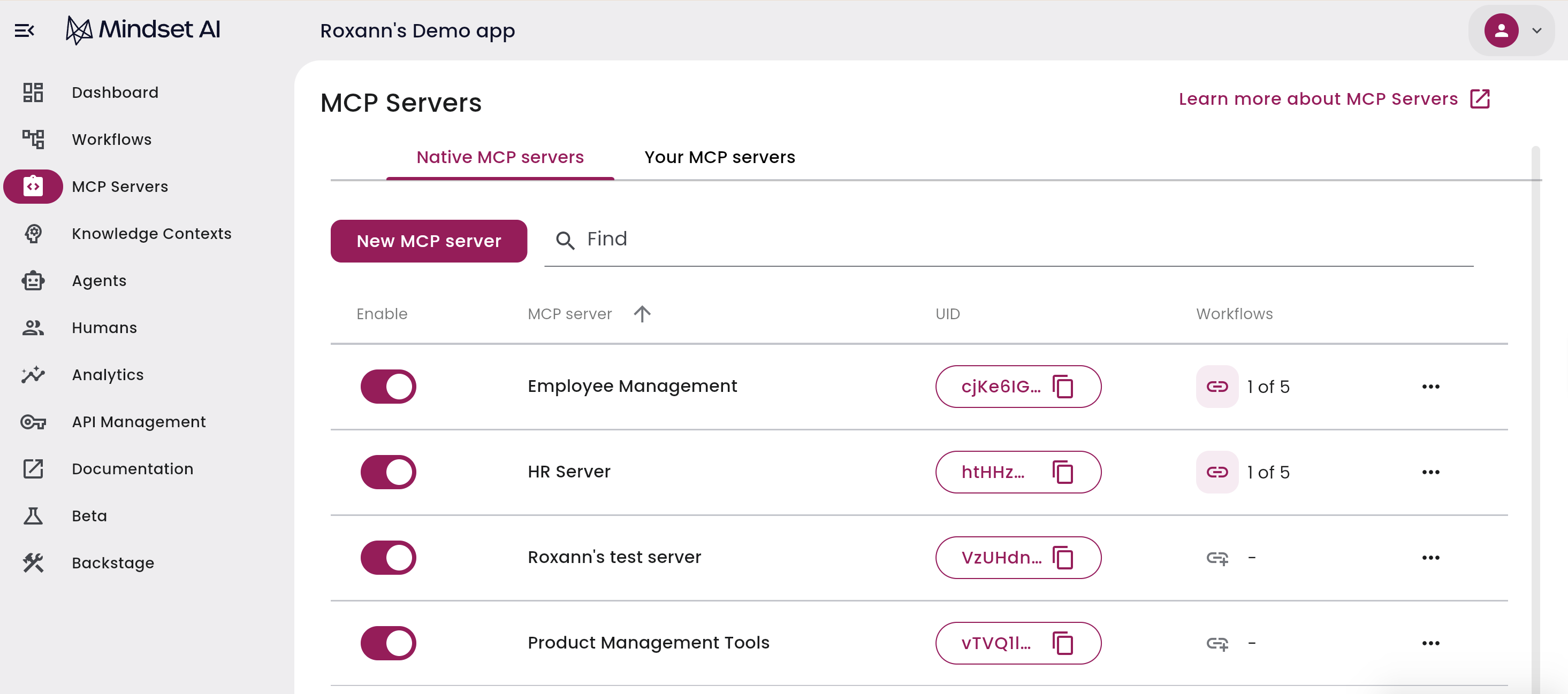 Setting Up MCP Servers in the Agent Management Studio