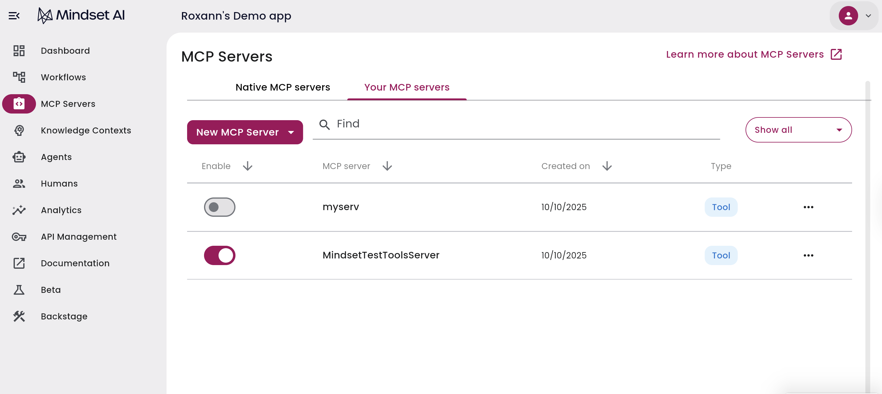 Setting Up MCP Servers in the Agent Management Studio