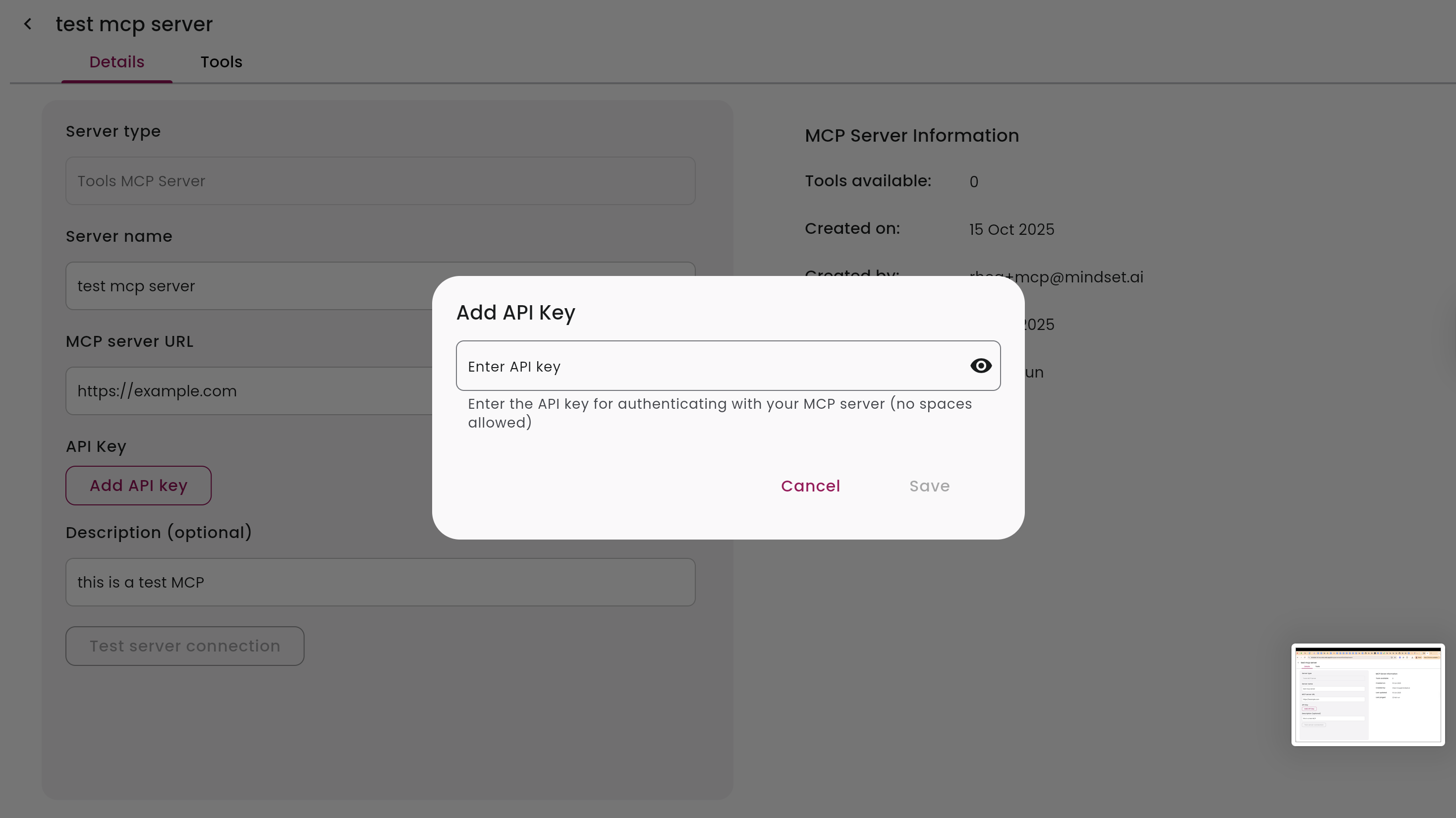 Setting Up MCP Servers in the Agent Management Studio